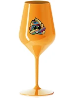 DUHOVÉ VESELÉ EE - oranžová nerozbitná sklenice na víno 470 ml DUHOVÉ VESELÉ EE - oranžová nerozbitná sklenice na víno 470 ml