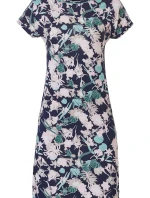 Dámská noční košile 15231-316-2 tm.modrá-potisk - Pastunette