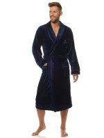 Pánský župan 2111 Luca tm. modrá - L&L