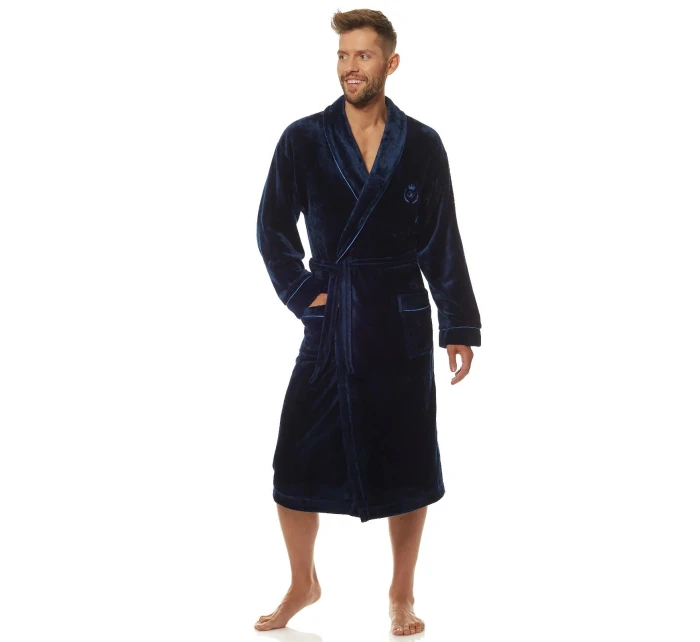 Pánský župan 2111 Luca tm. modrá - L&L