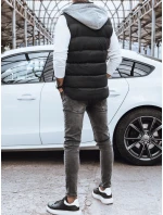 Pánská vesta s kapucí černá Dstreet TX3936z Pánská vesta s kapucí černá Dstreet TX3936z