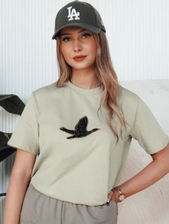Dámské tričko BRILD pistáciová FashionStreet RY2528