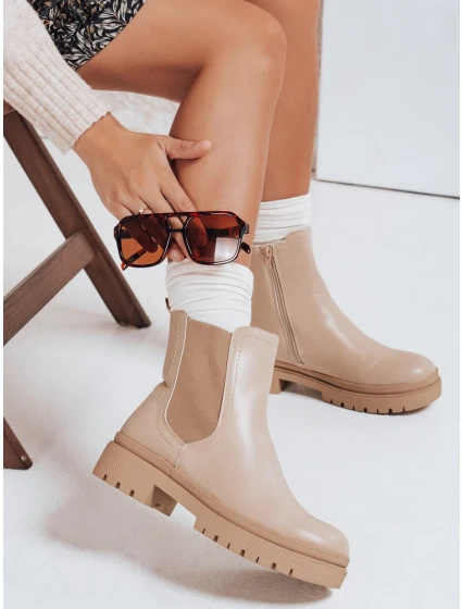 Dámské krémové kozačky MONDERICO FashionStreet ZY0540