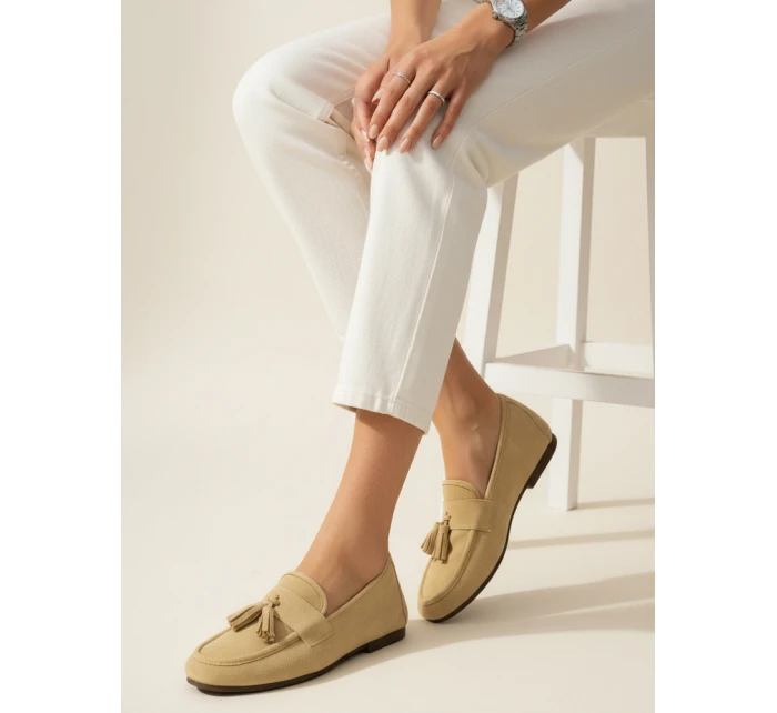 Dámské žluté semišové mokasíny Dstreet model 21996098 - FashionStreet