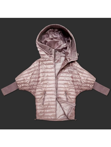 Světle růžová dámská netopýří bunda Minority (P3-6913-52)