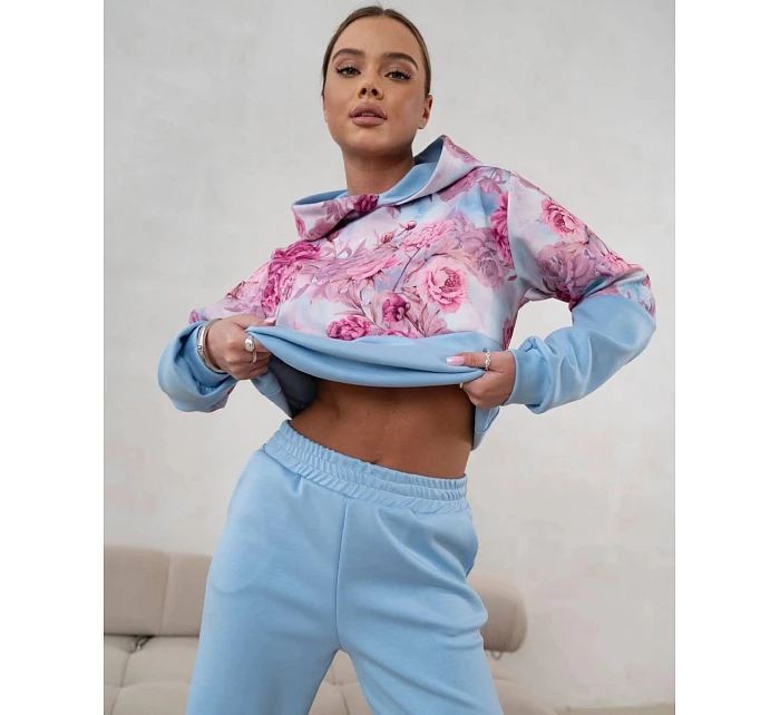 Sportovní souprava s květinovým motivem modrá model 22049186 - Moon