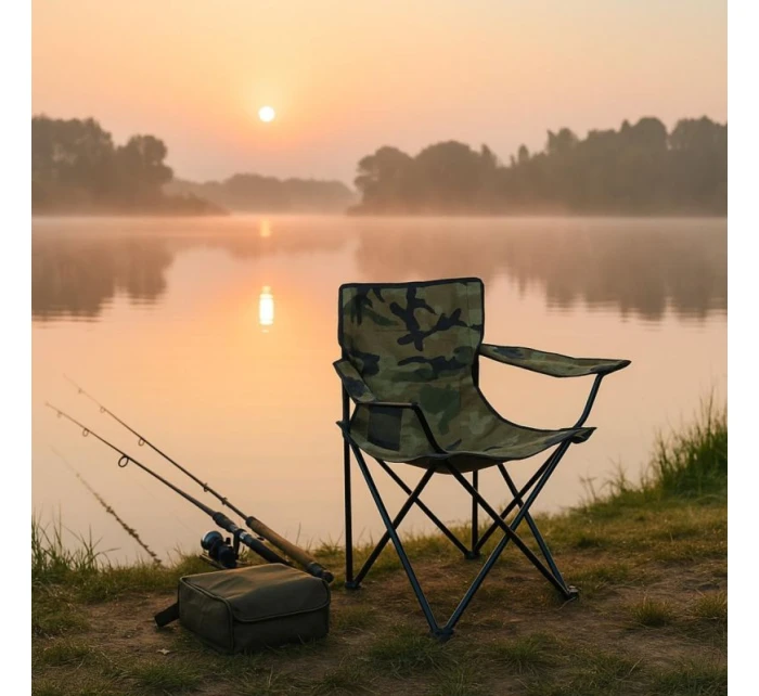 TURISTICKÁ SKLÁDACÍ ŽIDLE 50X50X80CM CAMUFLAGE ENERO CAMP TURISTICKÁ SKLÁDACÍ ŽIDLE 50X50X80CM CAMUFLAGE ENERO CAMP