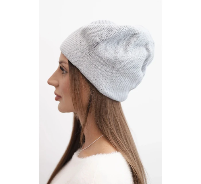 Dámská zimní čepice z vlny s a prodlouženými stranami fialová model 21865196 - K-Fashion