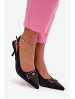 Dámské lodičky Sandály s ozdobným detailem Černé model 21937383 - Boto Dámské lodičky Sandály s ozdobným detailem Černé model 21937383 - Boto