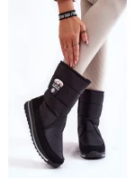 Dámské sněhule se zipem Progress PROGJ-21-09 Černé Dámské sněhule se zipem Progress PROGJ-21-09 Černé