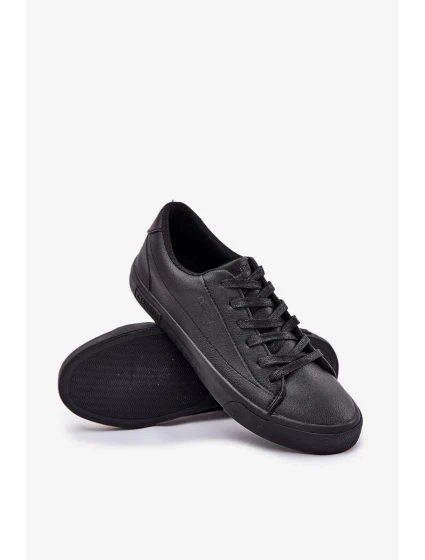 Pánské nízké tenisky z ECO kůže Big Star – černé Pánské nízké tenisky z ECO kůže Big Star – černé