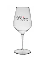 PROTOŽE BÝT ASISTENTKA NENÍ PRDEL - čirá nerozbitná sklenice na víno 470 ml