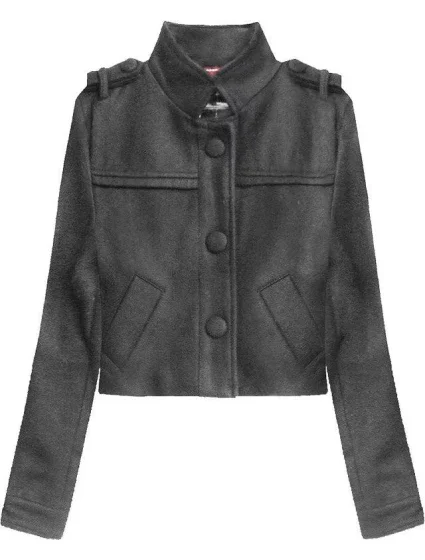 Dámská krátká bunda se stojáčkem 1096 - LJR Dámská krátká bunda se stojáčkem 1096 - LJR