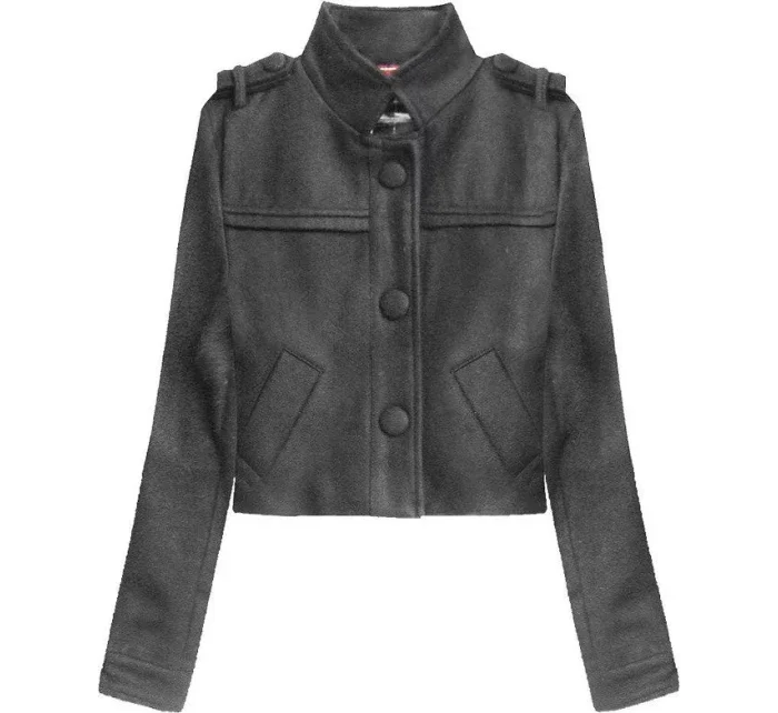 Dámská krátká bunda se stojáčkem 1096 - LJR Dámská krátká bunda se stojáčkem 1096 - LJR