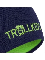 Dětská oboustranná čepice 920-100-054 Zelená s černou - Trollkids