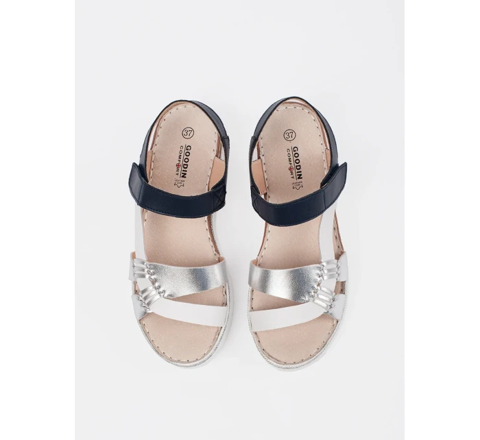 Módní bílé sandály dámské platforma Módní bílé sandály dámské platforma