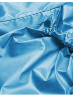 Světle modrá tenká dámská bunda se stojáčkem (AG5-017)