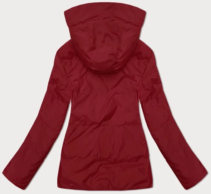 oboustranná dámská krátká bunda s kapucí model 21442153 - J.STYLE oboustranná dámská krátká bunda s kapucí model 21442153 - J.STYLE