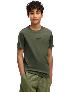 Dětské tričko Puma ESS Small No.1 Logo Centered Tee, barva khaki, 692975 86
