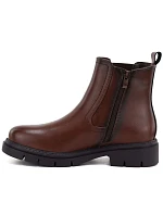 Skórzane damskie brązowe Sergio model 22553931 - LEONE
