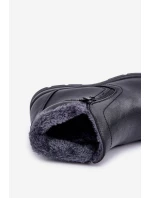 Zateplené pánské boty z eko kůže černé model 21675484 - EVENTO Zateplené pánské boty z eko kůže černé model 21675484 - EVENTO