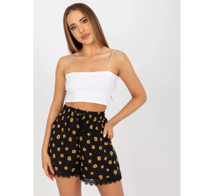 Šortky D73771M62233KA černá
