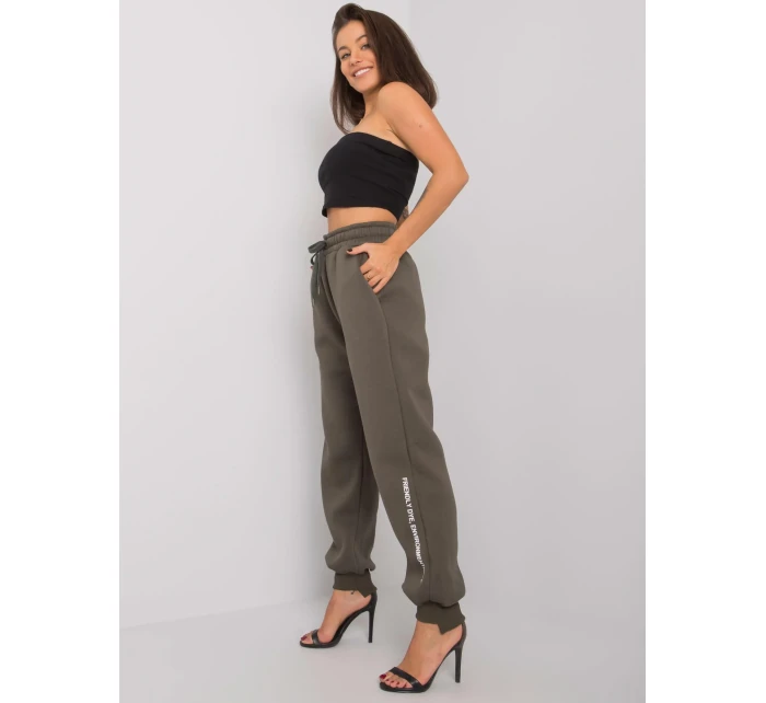 Tepláky RV DR 7237.81 tmavá khaki