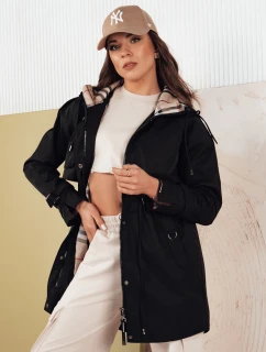 Dámská přechodná bunda parka MOZA černá Dstreet TY4285