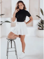 Dámský žebrovaný svetr s krátkým rukávem GIRLGLORY black FashionStreet MY2552 Dámský žebrovaný svetr s krátkým rukávem GIRLGLORY black FashionStreet MY2552