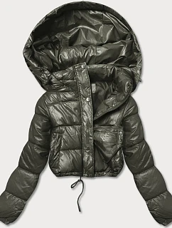KRÓTKA KURTKA PUCHOWA CROP KHAKI model 21243942 - HONEY WINTER
