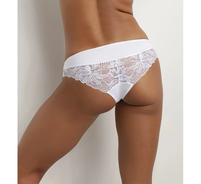 Dámské krajkové kalhotky DIM GENEROUS ESSENTIAL BRIEF - DIM - bílá