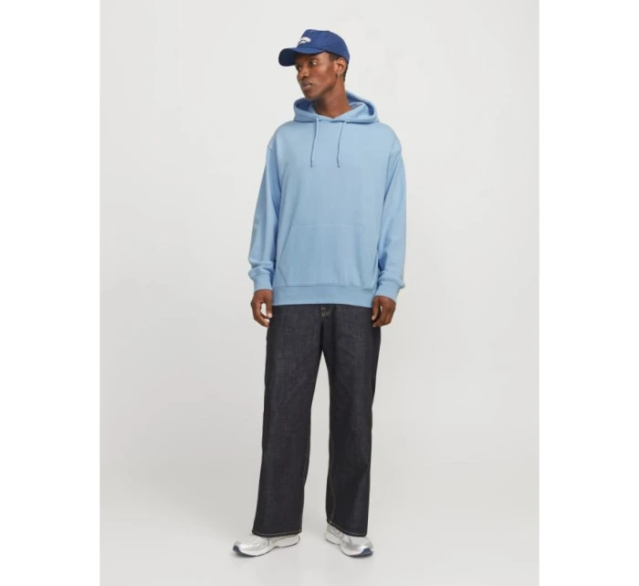 Jack&Jones pánská mikina s kapucí JJESTAR BASIC SWEAT HOOD NOOS 12257852 CHAMBRAY BLUE