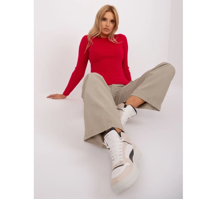 Sweter PM SW model 18900740 czerwony - FPrice Sweter PM SW model 18900740 czerwony - FPrice