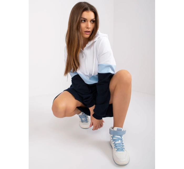 Šaty RV SK 7462.00 tmavě modrá a bílá