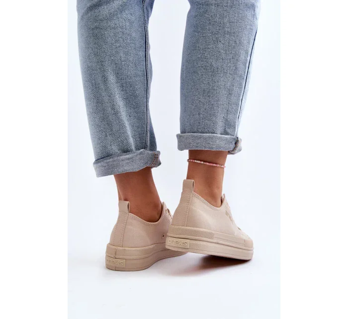 Dámské béžové látkové tenisky Staneva