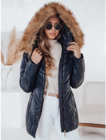 Dámská prošívaná zimní bunda SOLARIS navy blue FashionStreet TY4009