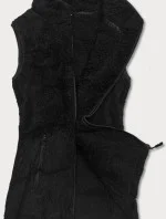 Černá dámská plyšová vesta (HH005-1)
