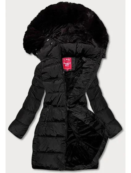 PUCHOWA ZIMOWA KURTKA DAMSKA CZARNA model 21245290 - LHD