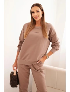 Dámská bavlněná souprava s potiskem Minimal fango