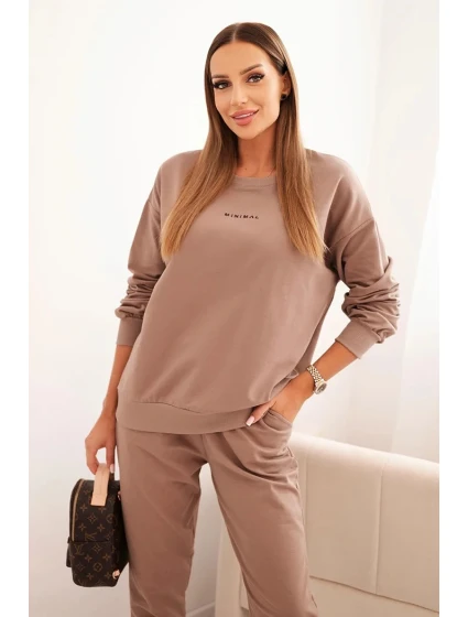 Dámská bavlněná souprava s potiskem Minimal fango Dámská bavlněná souprava s potiskem Minimal fango