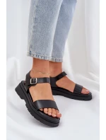 Dámské Sandály Na Platformě Černé model 21684389 - Boto Dámské Sandály Na Platformě Černé model 21684389 - Boto