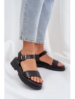 Dámské Sandály Na Platformě Černé model 21684389 - Boto