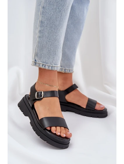 Dámské Sandály Na Platformě Černé model 21684389 - Boto Dámské Sandály Na Platformě Černé model 21684389 - Boto