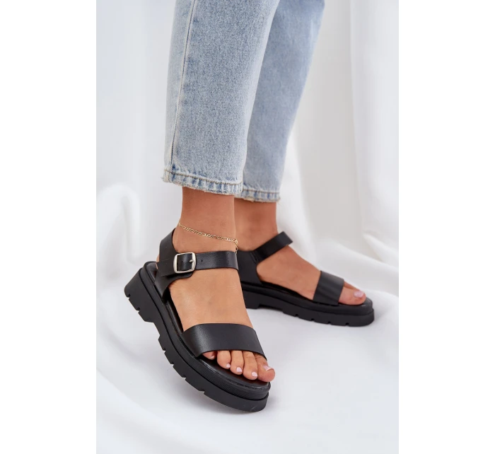 Dámské Sandály Na Platformě Černé model 21684389 - Boto Dámské Sandály Na Platformě Černé model 21684389 - Boto