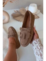 Dámské mokasíny s třásněmi světle hnědé Janelisse Dámské mokasíny s třásněmi světle hnědé Janelisse