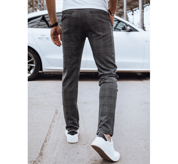 Pánské ležérní tmavě šedé kalhoty model 21977271 - Dstreet
