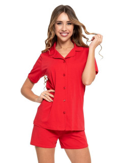model 19742552 pyžamo Chiara červené krátké - Moraj