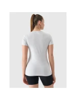 Dámské bavlněné slim tričko model 21432834 - 4F Dámské bavlněné slim tričko model 21432834 - 4F