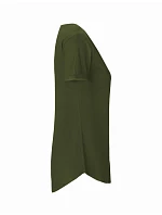 O Dámské bio tričko s ohrnutými rukávy military model 22505566 - Neutral O Dámské bio tričko s ohrnutými rukávy military model 22505566 - Neutral