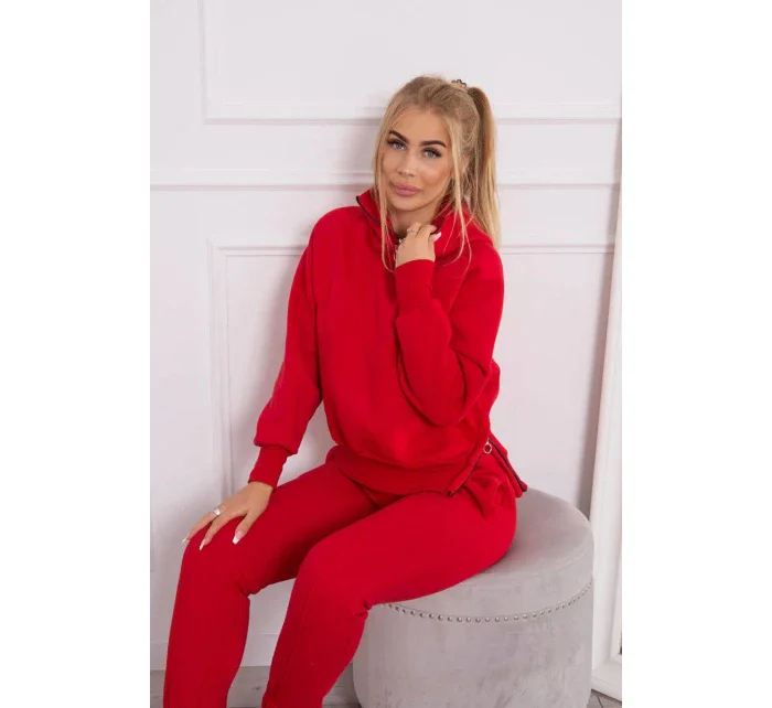 Zateplený set roláku a kapuce červený Zateplený set roláku a kapuce červený